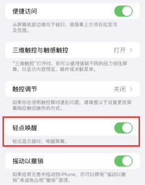 虹口苹果授权维修站分享iPhone轻点无法唤醒怎么办