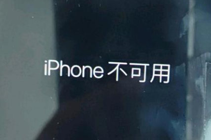 虹口苹果服务网点分享锁屏界面显示“iPhone 不可用”如何解决 