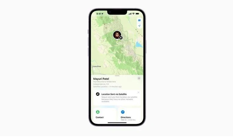 虹口苹果14维修分享iPhone14系列中 FindMy功能通过卫星分享位置方法教程 